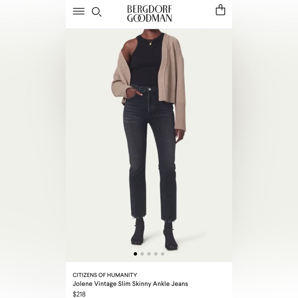 CITIZENS OF HUMANITY Jolene Vintage Slim Skinny Ankle Jeans
